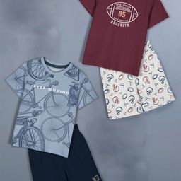 HELLCAT Pack Of 2 Girls Printed T-shirt with Shorts-image-18