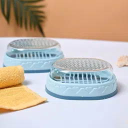 MARKET99 Blue 2 Pcs Soap Dish Bathroom Accessories-36