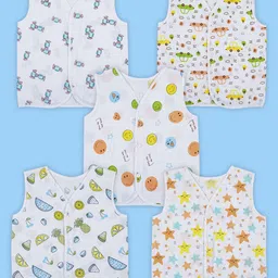 Baby Moo Unisex Kids 5-Pcs Cotton Innerwear Vests KJD-42-picture-39