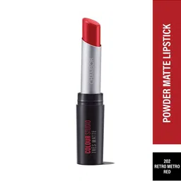 Powdery Matte Glamour Lipstick with SPF 30-Retro Metro Red 202-10