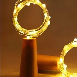 ENORMITY Yellow Rice Shape String Lights image 1