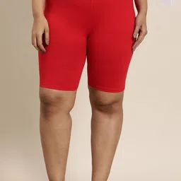 Sztori Women Plus Size Pack Of 2 High-Rise Pure Cotton Lounge Shorts-picture-23