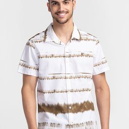 Being Human Men White Slim Fit Opaque Casual Shirt-image-34