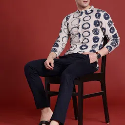 Anouk Geometric Printed Kurta-image-21