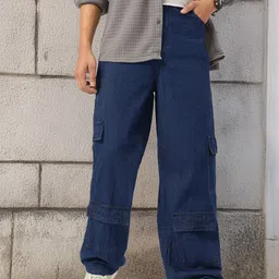 Kook N Keech Men Urban Utility Cargo-Style Jeans-image-76