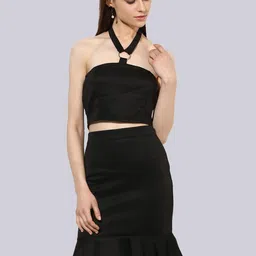 KLEIO Halter Neck Top & Skirt Co-ords-image-26