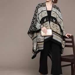 aarke Ritu Kumar Women Printed Longline Shrug-55