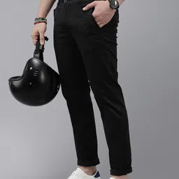 Roadster Men Comfort Regular Fit Chinos Trousers-picture-11