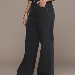 The Roadster Life Co. Women Wide Leg High-Rise Light Fade Stretchable Jeans-image-69