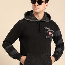 Being Human Hooded Printed Sweatshirt-image-46