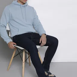 boohooMAN Solid Hooded Sweatshirt-image-14