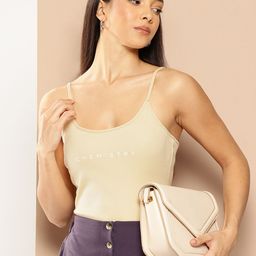 Chemistry Shoulder Straps Ribbed Top-picture-42