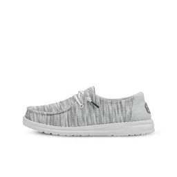 HEYDUDE Women Woven Design Round Toe Sneakers-picture-6