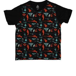 Disney by Wear Your Mind Black Printed Round Neck T-shirt-image-72