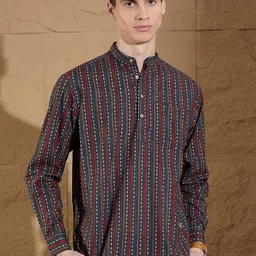 DENNISON Traditional Printed Short Casual Kurta-image-11
