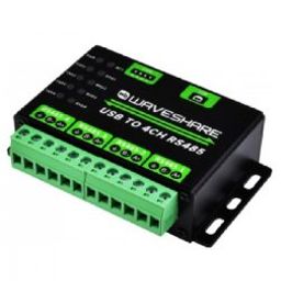Waveshare Industrial USB TO 4Ch RS485 Converter, Multi Protection Circuits, Multi Systems Support, Aluminium Alloy Case-18