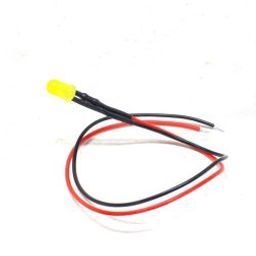 12-18V 8MM Yellow LED Indicator Light with 20CMCable (Pack of 5)-78