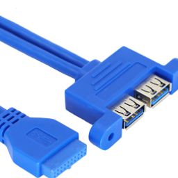 2 Port USB 3.0 Female to 20 Pin Motherboard Header Connection Cable – 50cm-51