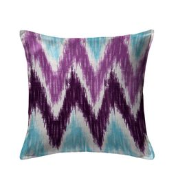 HOUZZCODE Blue & Purple Set of 5 Abstract Square Cushion Covers image 3