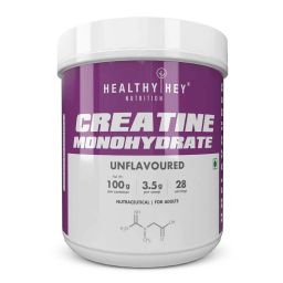 HealthyHey Nutrition Creapure Creatine Monohydrate,  Unflavoured  0.22 lb -image-13