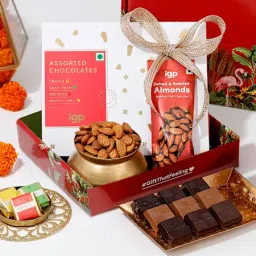 Almond Delight And Chocolates Combo-image-28
