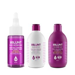 BBLUNT Set of Hair Fall Control Combo - Shampoo 300ml + Conditioner 250g + Hair Oil 50ml-48