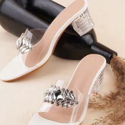 The White Pole Women's White Casual Sandals-image-34