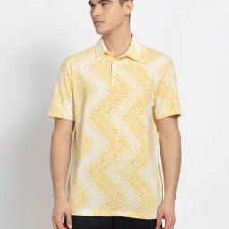 Adidas Beige Regular Fit Printed Sports Polo-image-59