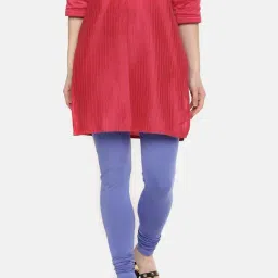 Dollar Missy Blue Cotton Leggings-image-42