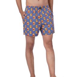 Jack & Jones Ensign Blue Printed Boxers-image-74