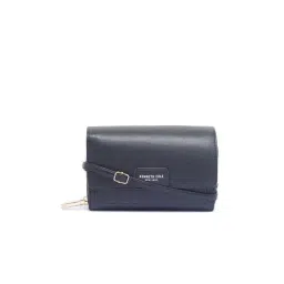 Kenneth Cole Black Textured Small Cross Body Bag-20