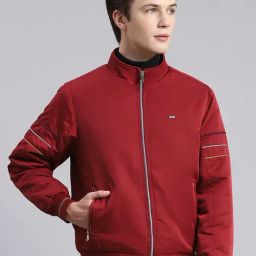 Monte Carlo Blood Red Regular Fit Jacket-image-8