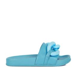 London Rag Women's Riverside Lounge Blue Casual Sandals-image-4