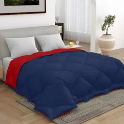 tundwal's Blue & Red Geometric Heavy Winter Double Bed Comforter-image-89