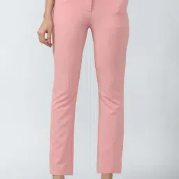 Van Heusen Pink Mid Rise Trousers-image-88