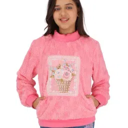 Cutecumber Pink Embellished Full Sleeves Sweatshirt-image-76