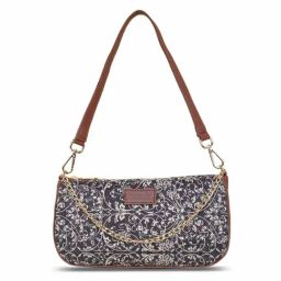 ZOUK Black Printed Shoulder Bag-image-0