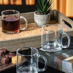 Goodhomes Transparent Glass Coffee Mug - Set of 6-picture-6