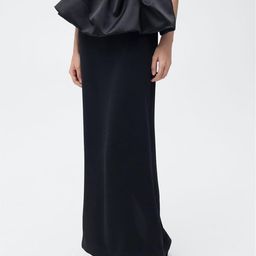 MANGO Women Draped-Waist Maxi Straight Skirt-image-28