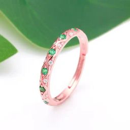 GIVA 925 Sterling Silver Rose Gold Ring for Women-image-88