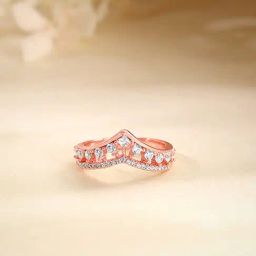 GIVA 925 Sterling Silver Rose Gold Ring for Women-image-89