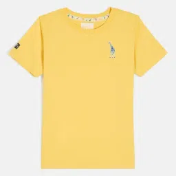 Blue Giraffe Boys Yellow Solid T-Shirt-picture-30