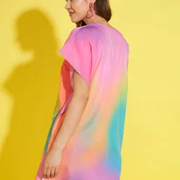 StyleStone Multicolor Rainbow Print Open Shrug image 2