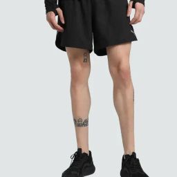 Puma Black Regular Fit Sports Shorts-image-86