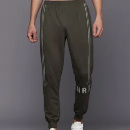 HRX by Hrithik Roshan Men Overlock Stitch Detailed Joggers-image-96