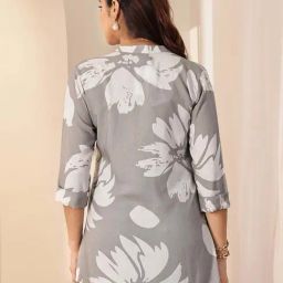 Libas Grey Printed Tunic image 2