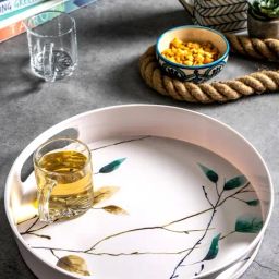 Goodhomes Multicolor Melamine Round Serving Tray-image-35