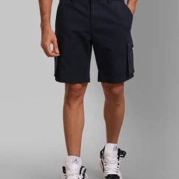 Kazo Navy Regular Fit Shorts-picture-24
