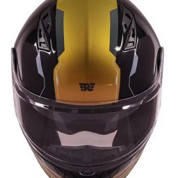 Royal Enfield Black Hard Polycarbonate Plastic Lightwing Ride More 1901 Full Face Helmet-image-27