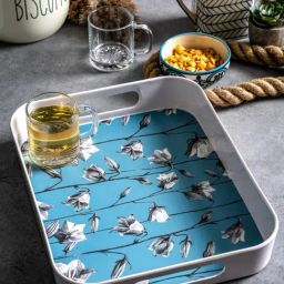 Goodhomes Multicolor Melamine Rectangular Serving Tray-6